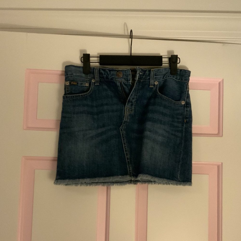 Polo Ralph Lauren Girls Denim Skirt (14)